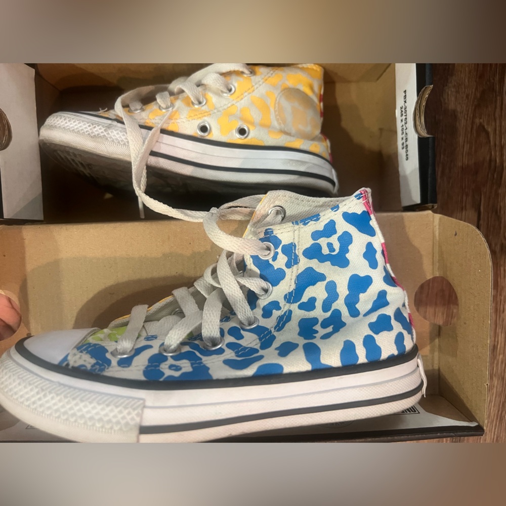 Kids Colorful Patterned Converse Sneakers